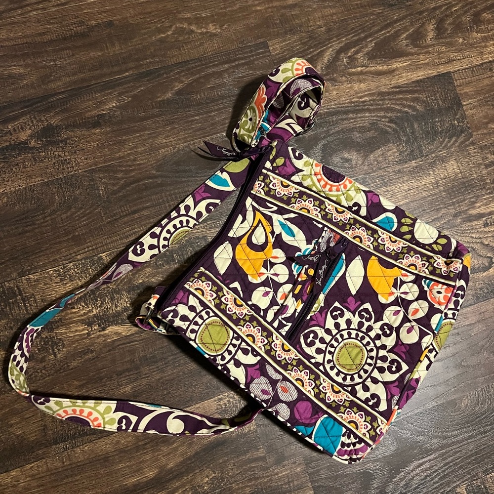 Purple floral Vera Bradley crossbody
